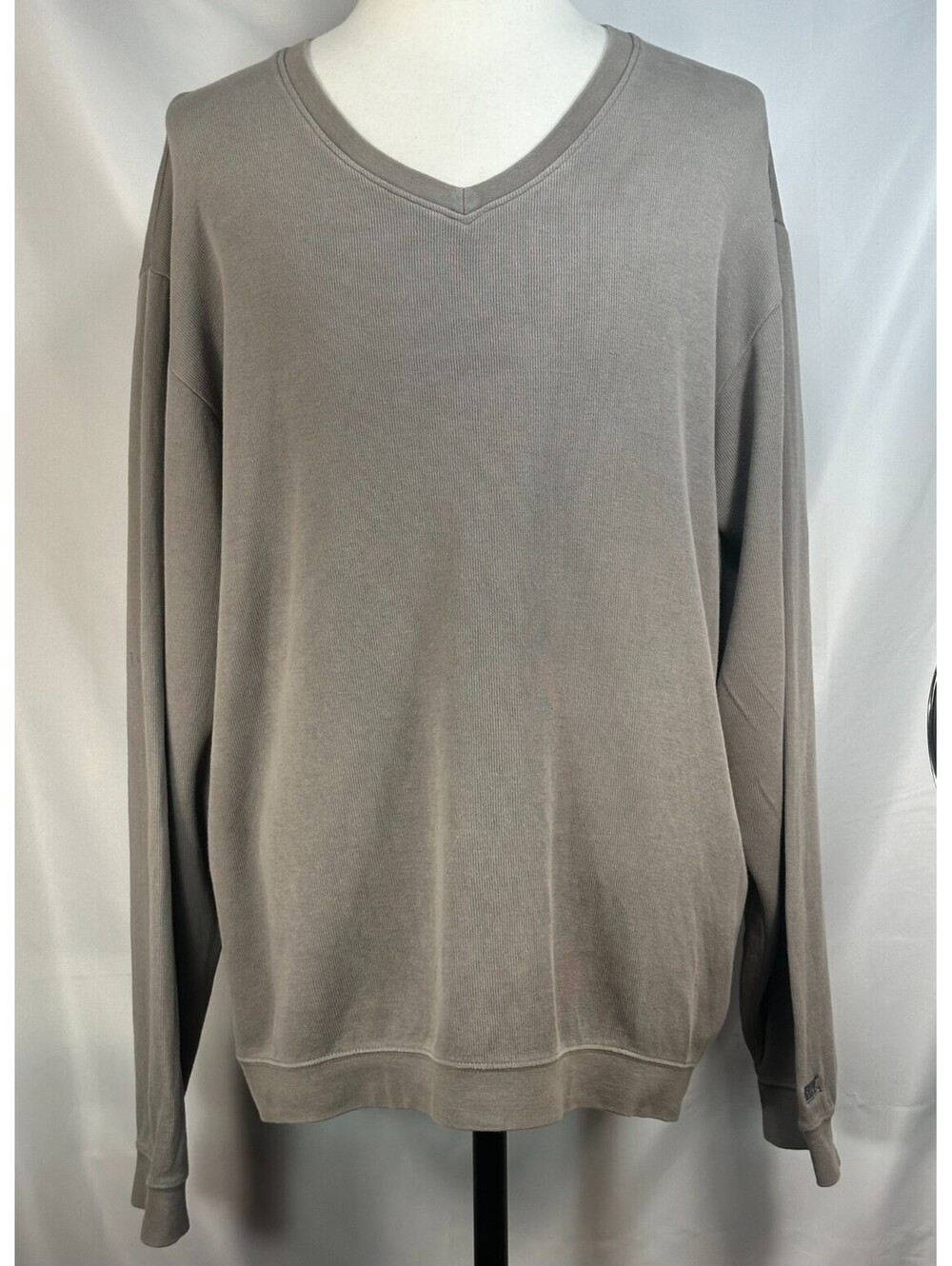Cutter Buck V-Neck Pima Cotton Pullover Brown Mens 2XL